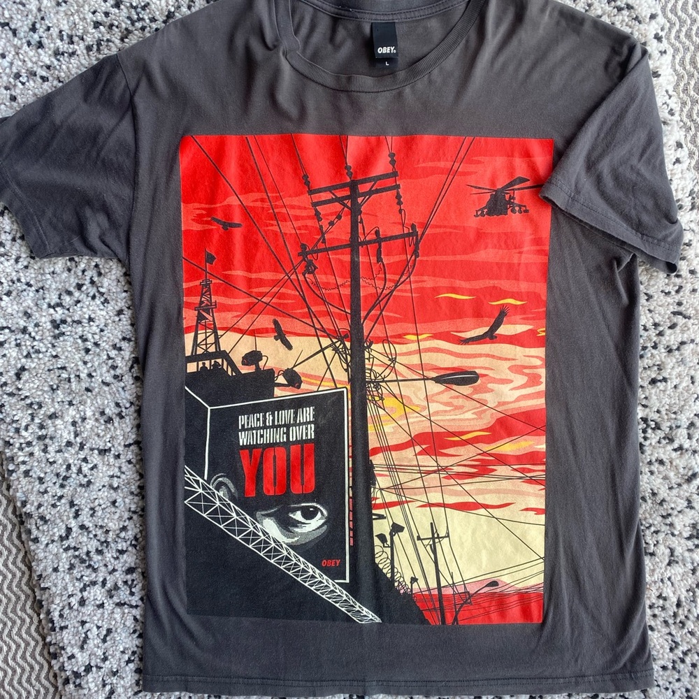 2007 Shepard Fairley Big Brother City Obey Tshirt